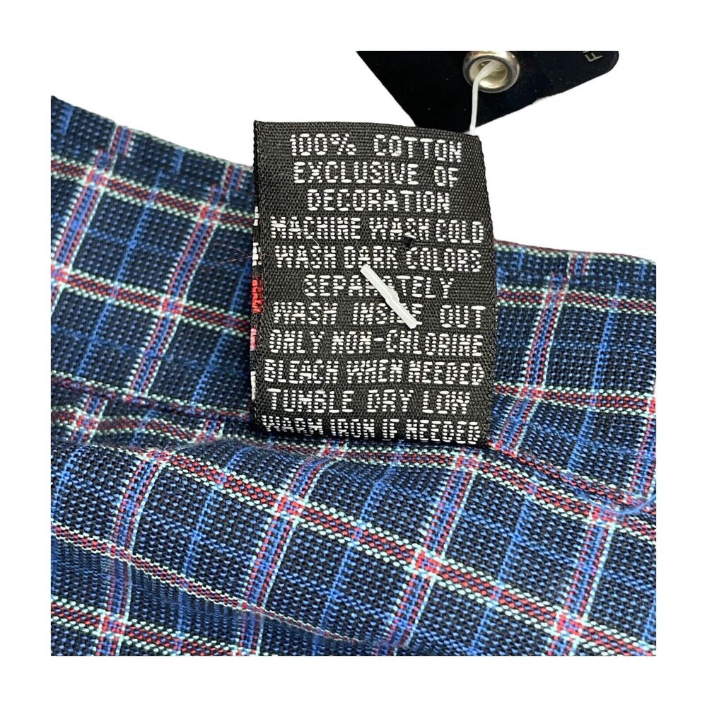 Fubu The Collection Plaid Long Sleeved Dress Shirt Men’s Size 16/18 NWT - Picture 9 of 9